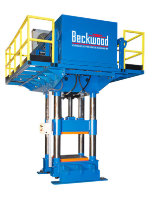 230 Ton 4-Post Forging Press, 230 ton swaging press, hydraulic swaging press, hydraulic forging press