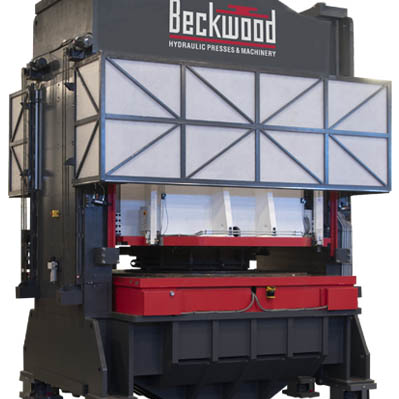 3500 ton bulge forming press manufactured by Beckwood Press Corporation