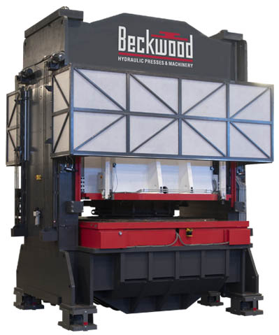 3500 ton bulge forming press manufactured by Beckwood Press Corporation