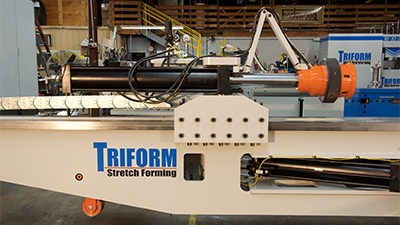 View video of Beckwood's Triform Extrusion Stretch Forming Machine from the 7 Press Package