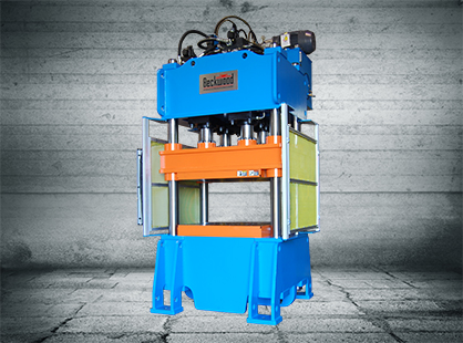 470 Ton 4-Post Bulge Forming Press, press to manufacture rupture discs