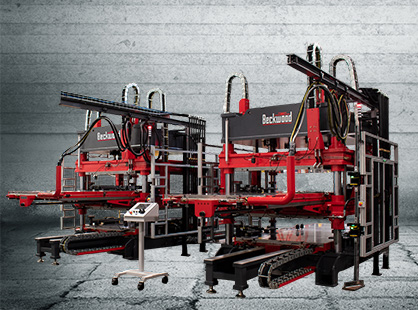 dual cavity compression molding press